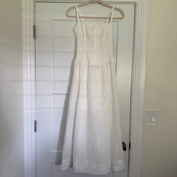 Reformation Elegant White Midi Dress - Picture 4 of 7